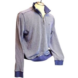 SOUTHERN Tide Blue Quarter Zip Pull Over